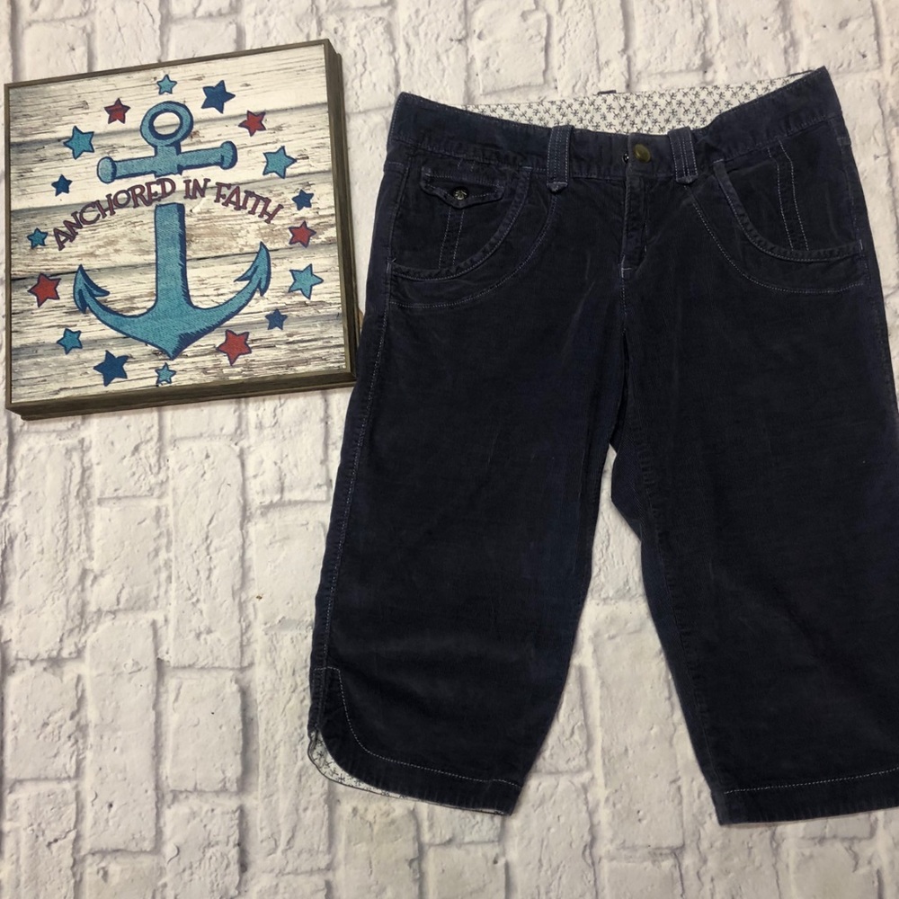 Athleta Corduroy Bermuda Short Indigo Color - image 3